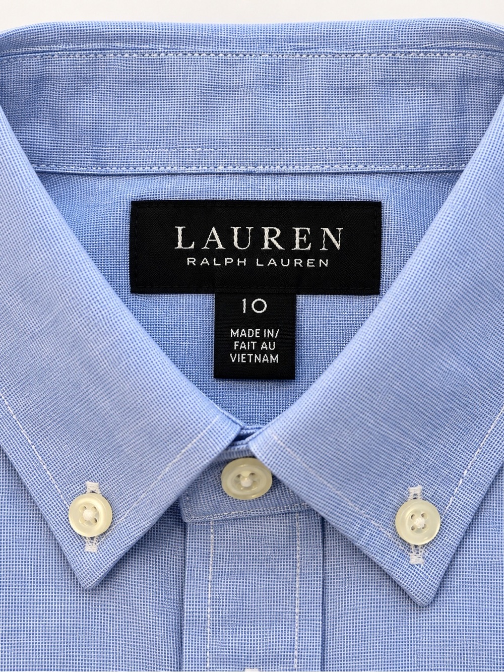 Lauren Ralph Lauren Light Blue Button-Down Dress Shirt